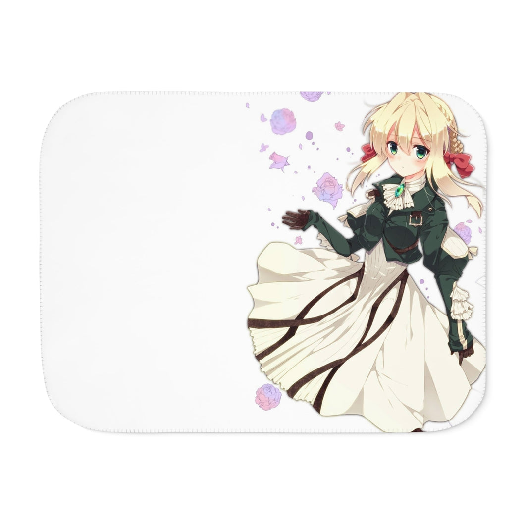 Violet Evergarden Sherpa Blanket