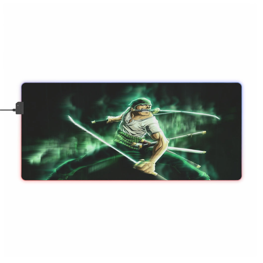 One Piece Roronoa Zoro RGB LED Mouse Pad (Desk Mat)
