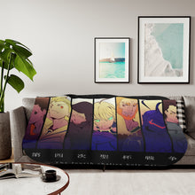 Load image into Gallery viewer, Fate/Zero Saber, Gilgamesh, Rider Sherpa Blanket
