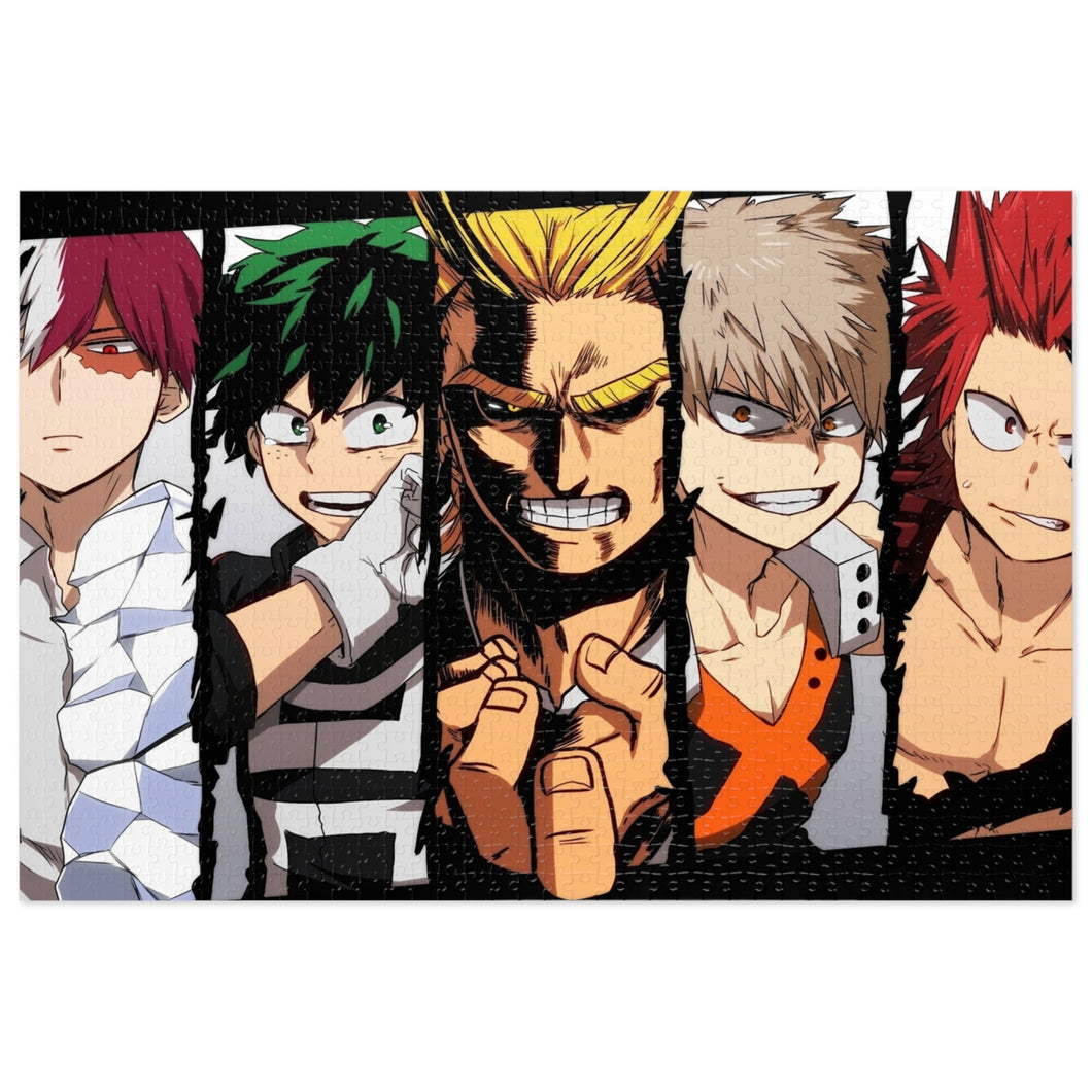 My Hero Academia Izuku Midoriya, Katsuki Bakugou, All Might Jigsaw Puzzle