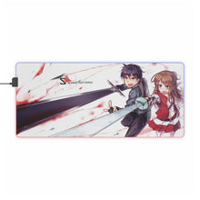 Load image into Gallery viewer, Kirito and Asuna RGB LED Mouse Pad (Desk Mat)
