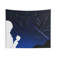 Nao Tomori white Indoor Wall Tapestry