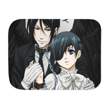 Load image into Gallery viewer, Black Butler Sherpa Blanket
