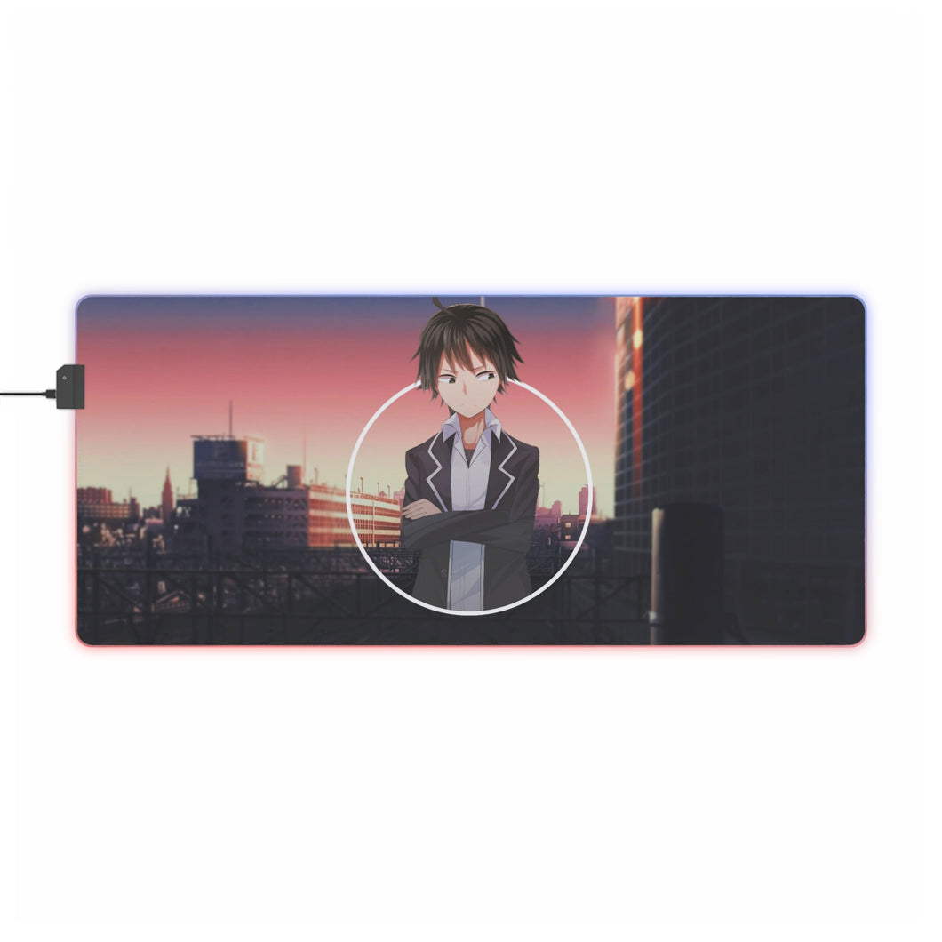 Hachiman Hikigaya RGB LED Mouse Pad (Desk Mat)