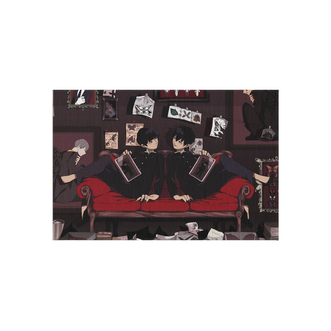 Mob Psycho 100 Arataka Reigen, Shigeo Kageyama, Ekubo, Ritsu Kageyama Rug