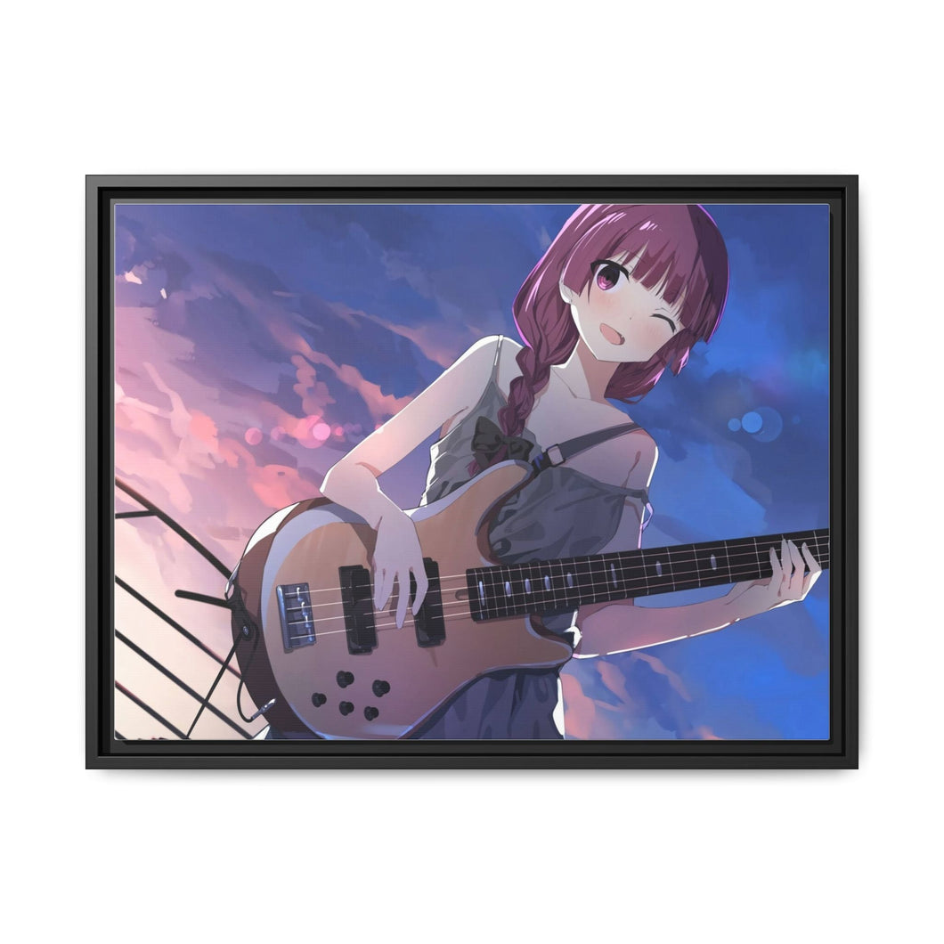 Anime Bocchi the Rock Canvas Framed Art Print