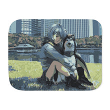 Load image into Gallery viewer, Anime Neon Genesis Evangelion Sherpa Blanket
