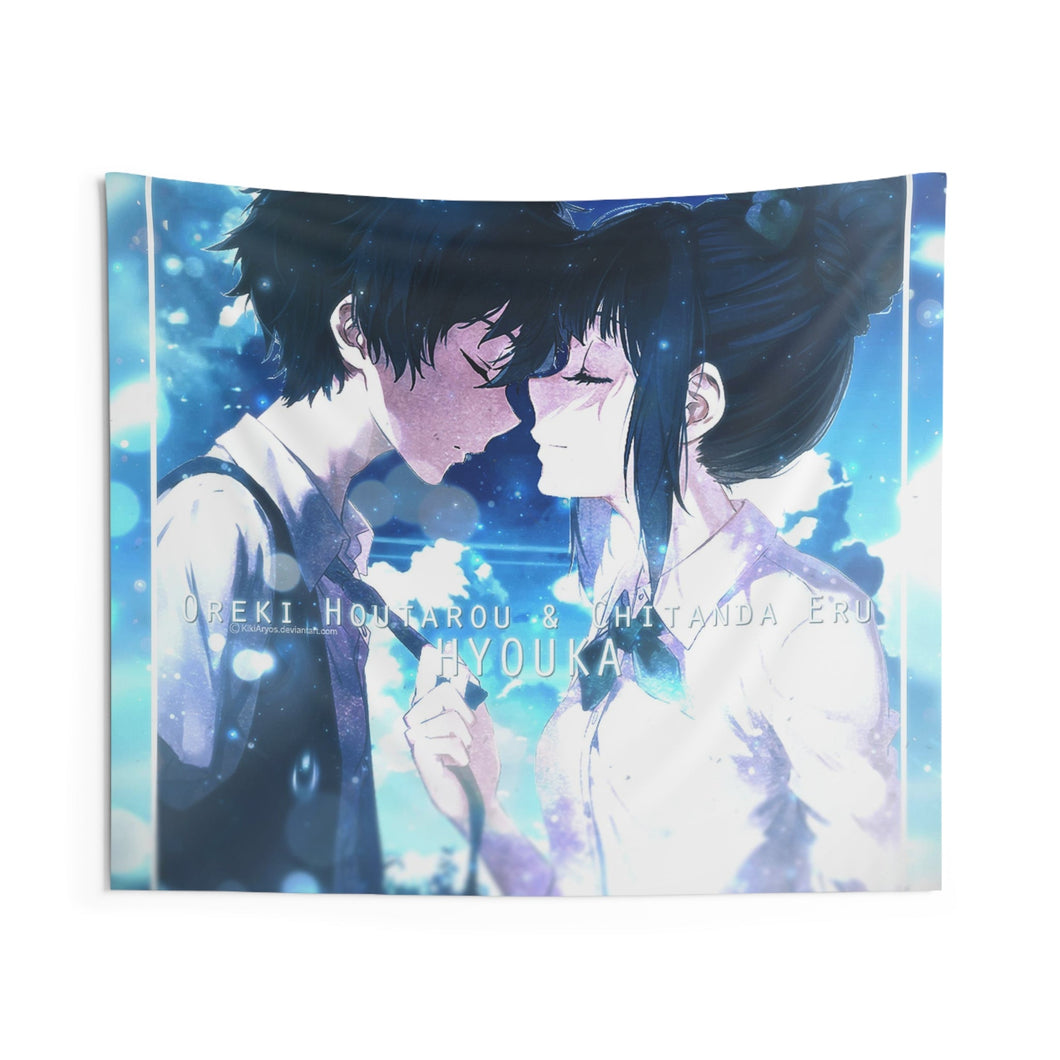 Eru Chitanda  And  Hōtarō Oreki Together Indoor Wall Tapestry