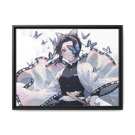 Shinobu Kochou Canvas Framed Art Print