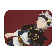 Load image into Gallery viewer, Black Clover Asta Sherpa Blanket
