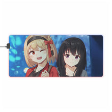 Load image into Gallery viewer, Lycoris Recoil Takina Inoue, Chisato Nishikigi RGB LED Mouse Pad (Desk Mat)
