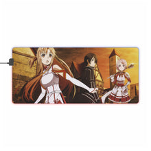 Load image into Gallery viewer, Asuna, Kirito and Lisbeth RGB LED Mouse Pad (Desk Mat)
