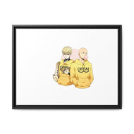 Genos and Saitama Canvas Framed Art Print