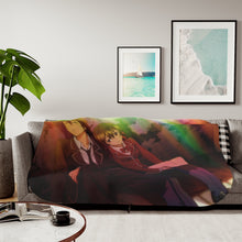 Load image into Gallery viewer, Anime Guilty Crown Sherpa Blanket
