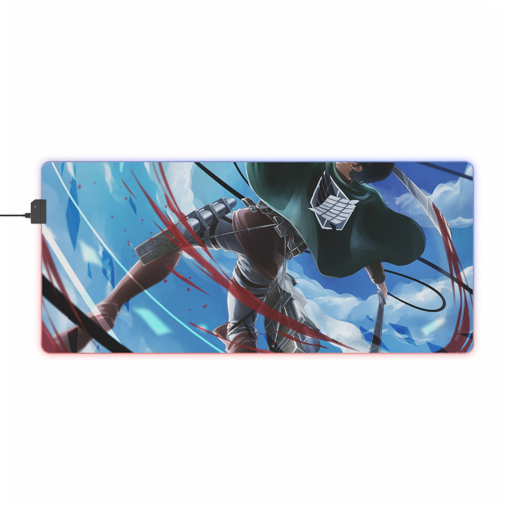 Anime Attack On Titan RGB LED Mouse Pad (Desk Mat)