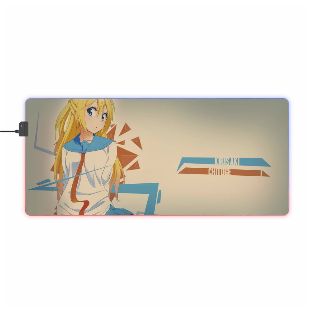 Kirisaki Chitoge RGB LED Mouse Pad (Desk Mat)