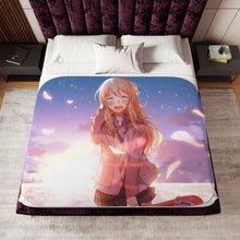 Load image into Gallery viewer, Your Lie In April Sherpa Blanket

