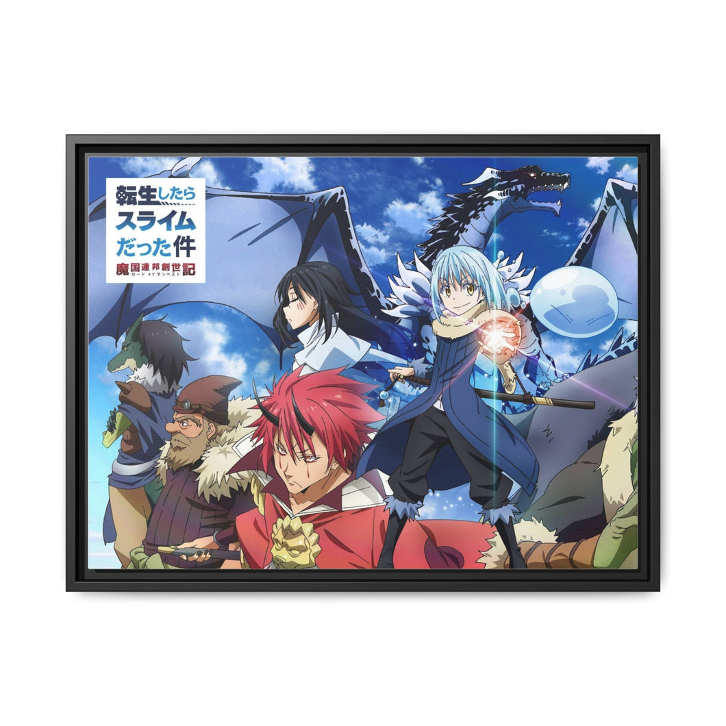 That Time I Got Reincarnated As A Slime Canvas Framed Art Print
