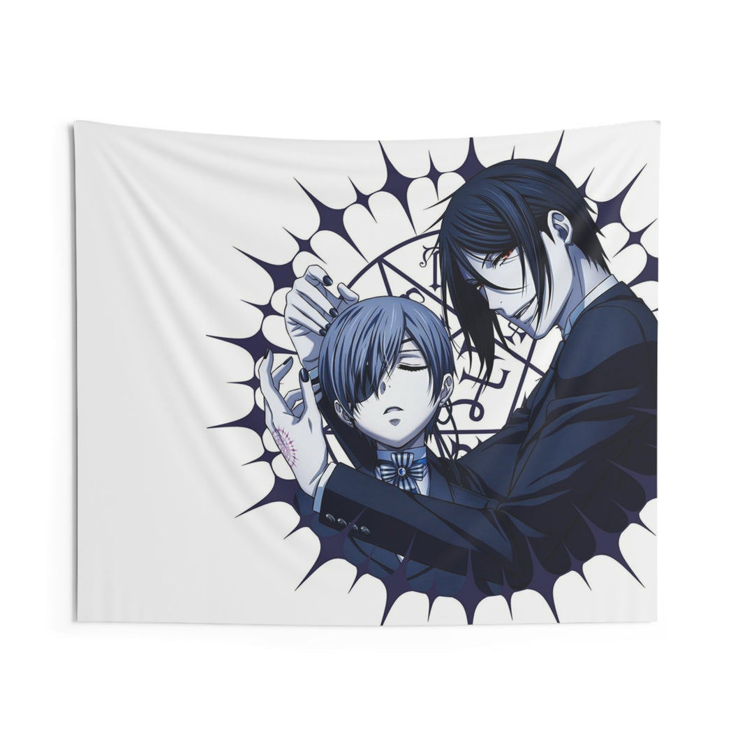Black Butler Indoor Wall Tapestry