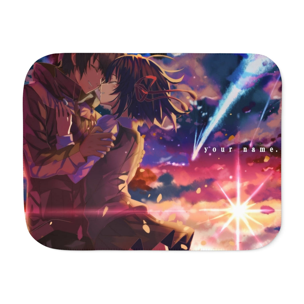 Taki and Mitsuha (Your Name) Sherpa Blanket