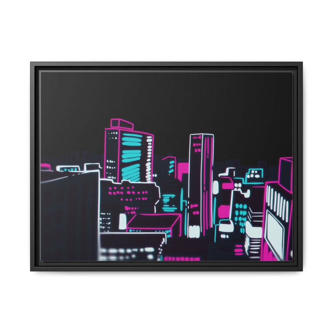 Anime Mob Psycho 100 Canvas Framed Art Print