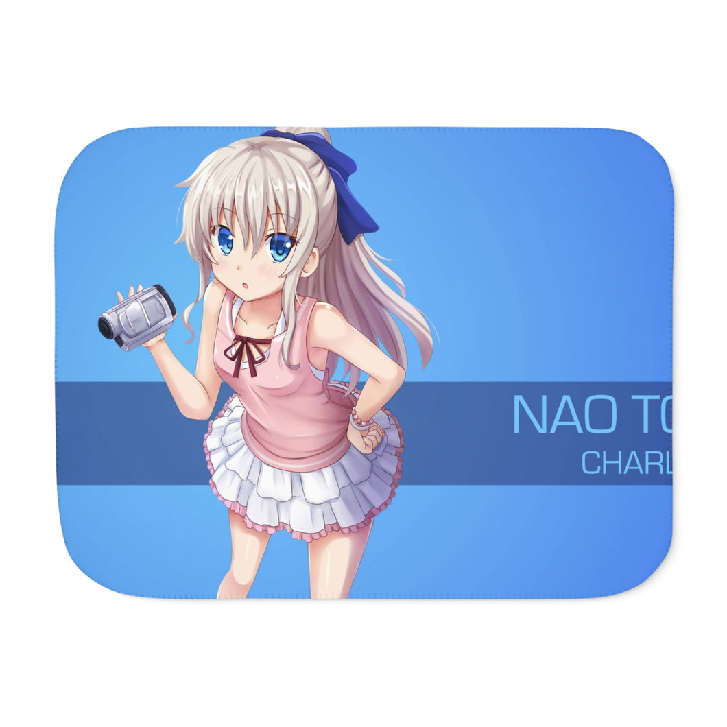 Nao Tomori holding a camera Sherpa Blanket