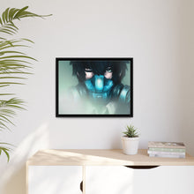 Load image into Gallery viewer, Shinya Kogami wearing Gas Mask Canvas Framed Art Print

