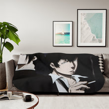 Load image into Gallery viewer, Psycho-Pass Nobuchika Ginoza Sherpa Blanket
