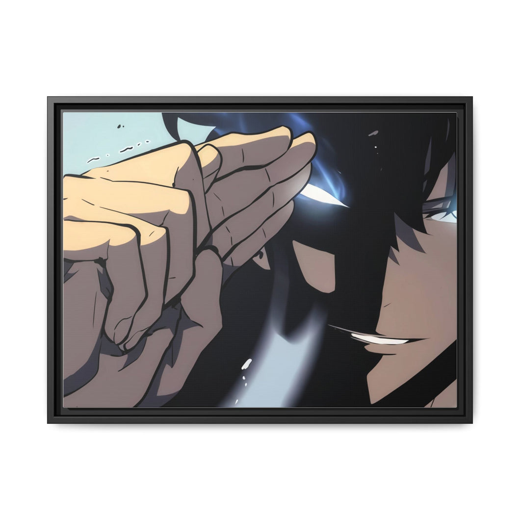 Anime Solo Leveling Canvas Framed Art Print