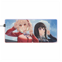 Load image into Gallery viewer, Lycoris Recoil Takina Inoue, Chisato Nishikigi RGB LED Mouse Pad (Desk Mat)
