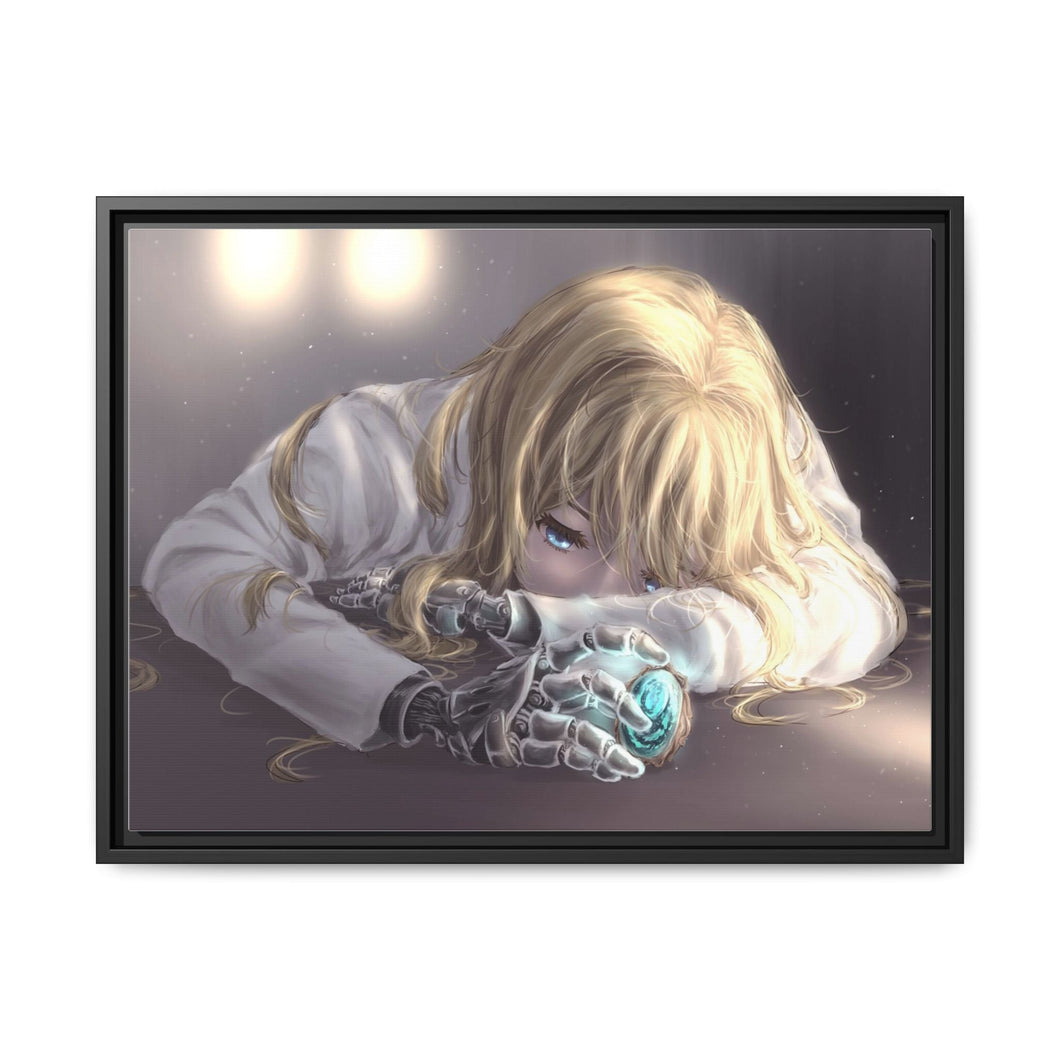 Anime Violet Evergarden Canvas Framed Art Print