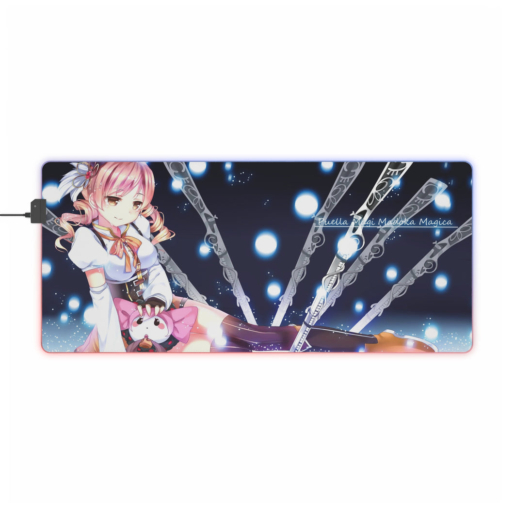 Puella Magi Madoka Magica Mami Tomoe, Charlotte RGB LED Mouse Pad (Desk Mat)