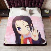 Load image into Gallery viewer, Ayumi Otosaka smilling Sherpa Blanket
