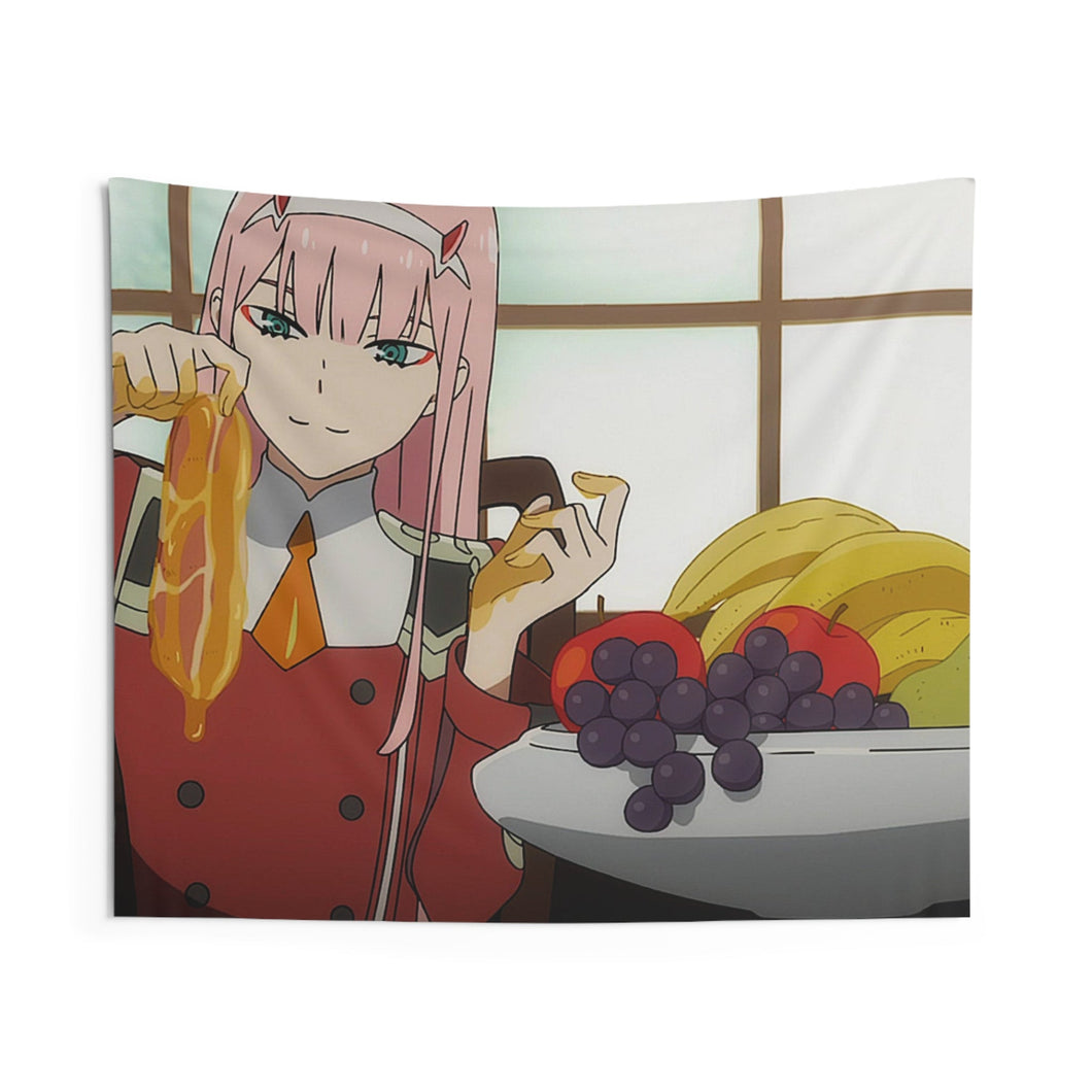 Zero Two's Honeyed Ham Indoor Wall Tapestry