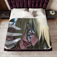 Load image into Gallery viewer, Eren Yeager and Annie Leonhart (Titan) Sherpa Blanket
