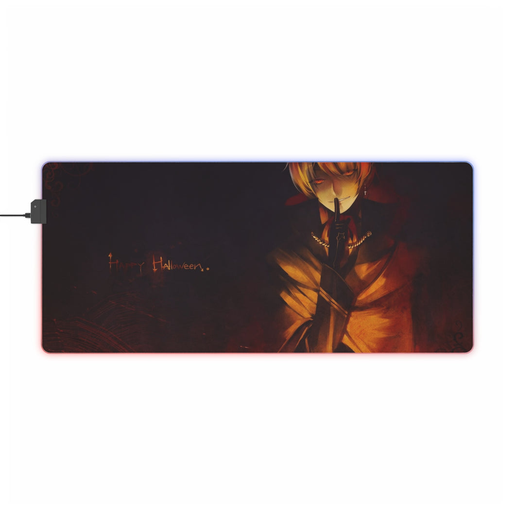 Anime Halloween RGB LED Mouse Pad (Desk Mat)
