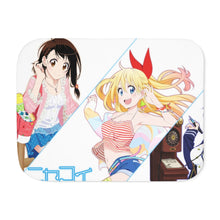 Load image into Gallery viewer, Nisekoi Chitoge Kirisaki, Kosaki Onodera, Seishirou Tsugumi Sherpa Blanket
