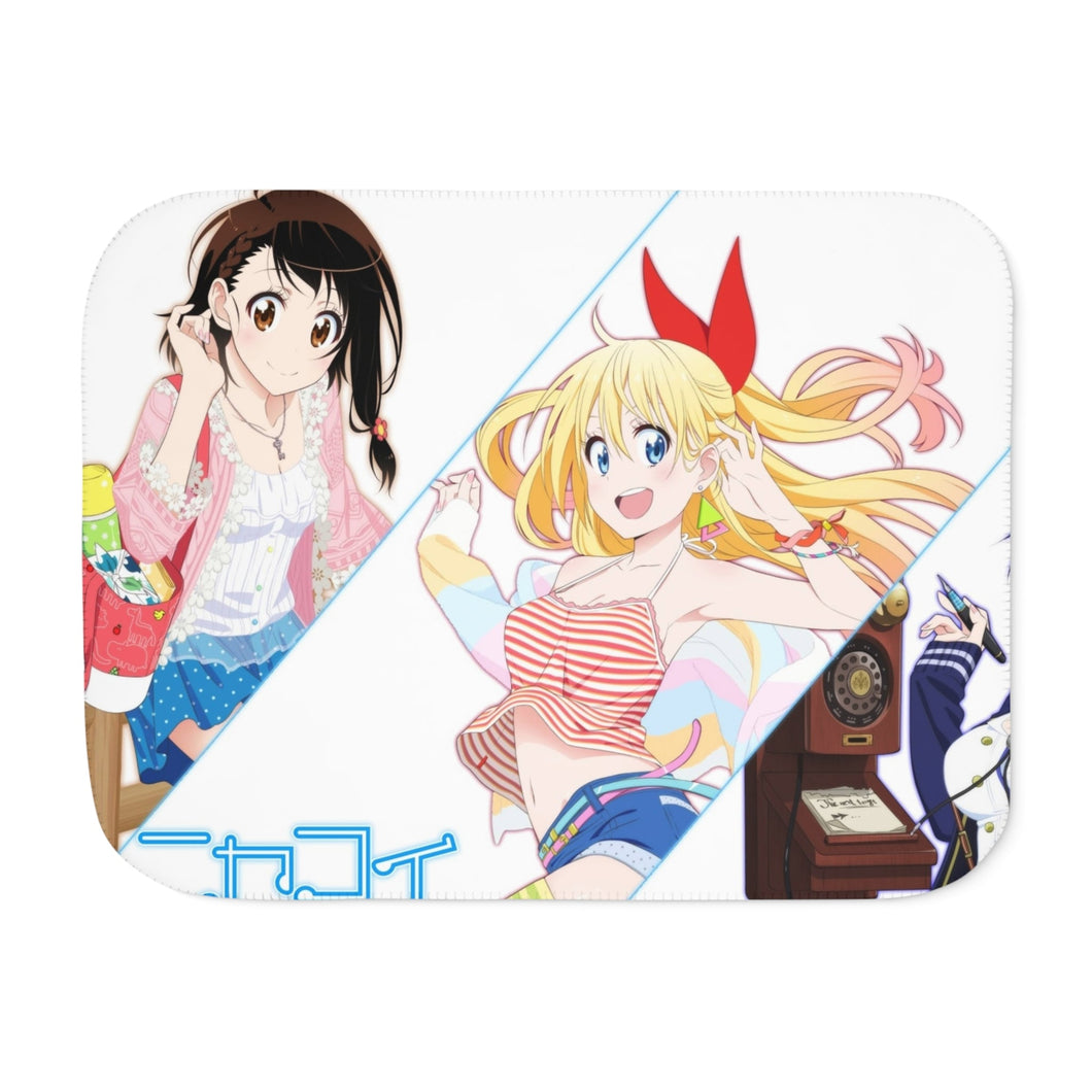 Nisekoi Chitoge Kirisaki, Kosaki Onodera, Seishirou Tsugumi Sherpa Blanket