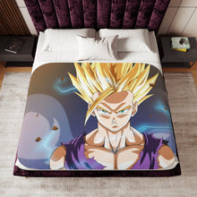 Load image into Gallery viewer, Gohan is Mad Sherpa Blanket
