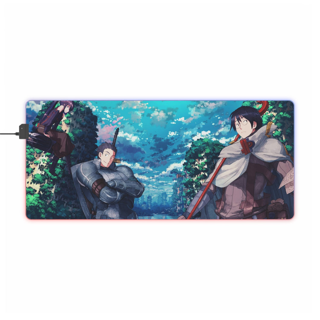 Log Horizon Shiroe, Akatsuki, Naotsugu RGB LED Mouse Pad (Desk Mat)
