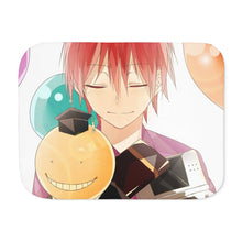 Load image into Gallery viewer, Karma Akabane and Koro-sensei Sherpa Blanket
