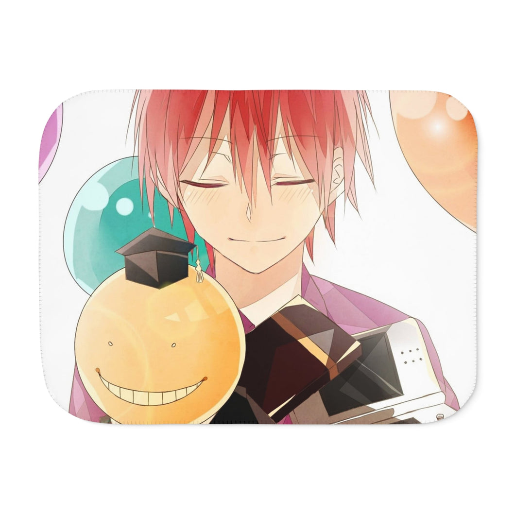 Karma Akabane and Koro-sensei Sherpa Blanket