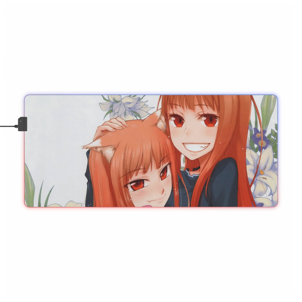 Spice And Wolf RGB LED Mouse Pad (Desk Mat)
