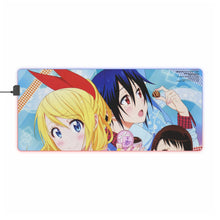 Load image into Gallery viewer, Nisekoi Chitoge Kirisaki, Kosaki Onodera, Seishirou Tsugumi RGB LED Mouse Pad (Desk Mat)
