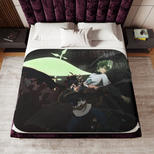 Load image into Gallery viewer, Anime Black Clover Sherpa Blanket
