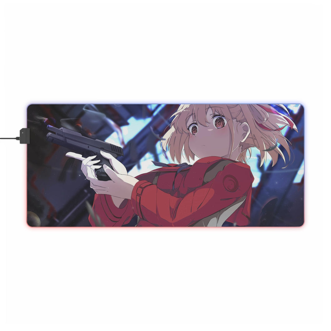 Lycoris Recoil Chisato Nishikigi RGB LED Mouse Pad (Desk Mat)