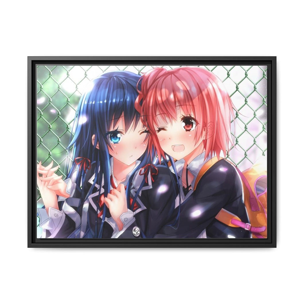 My Teen Romantic Comedy SNAFU Yukino Yukinoshita, Yui Yuigahama Canvas Framed Art Print
