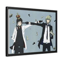Load image into Gallery viewer, Durarara!! Izaya Orihara, Shizuo Heiwajima Canvas Framed Art Print
