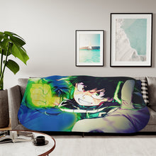 Load image into Gallery viewer, Deku the Future Symbol of Peace Sherpa Blanket
