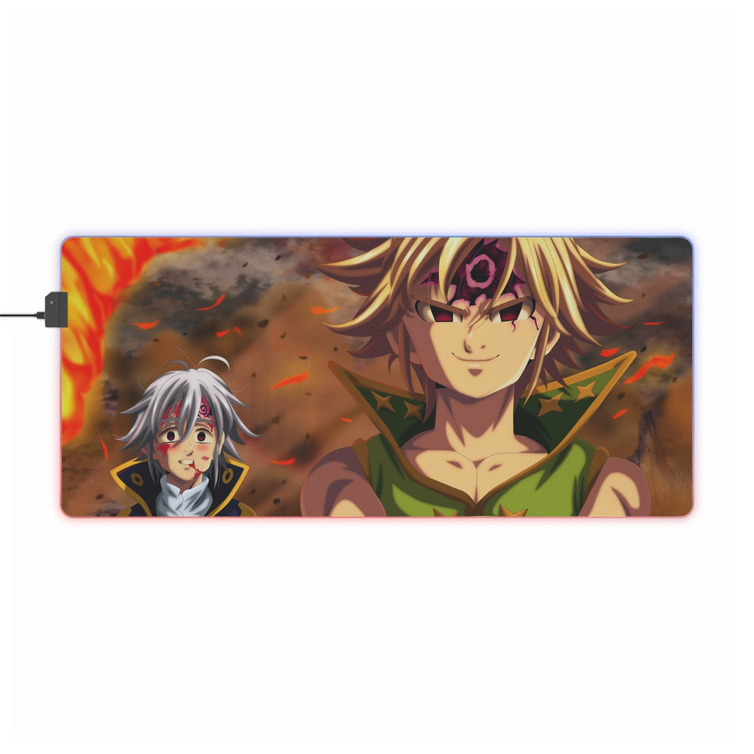 The Seven Deadly Sins Meliodas RGB LED Mouse Pad (Desk Mat)